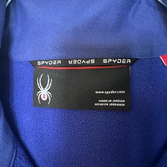 Spyder Women's Royal Blue Jacket with Teal Zipper - Picture 6 of 8